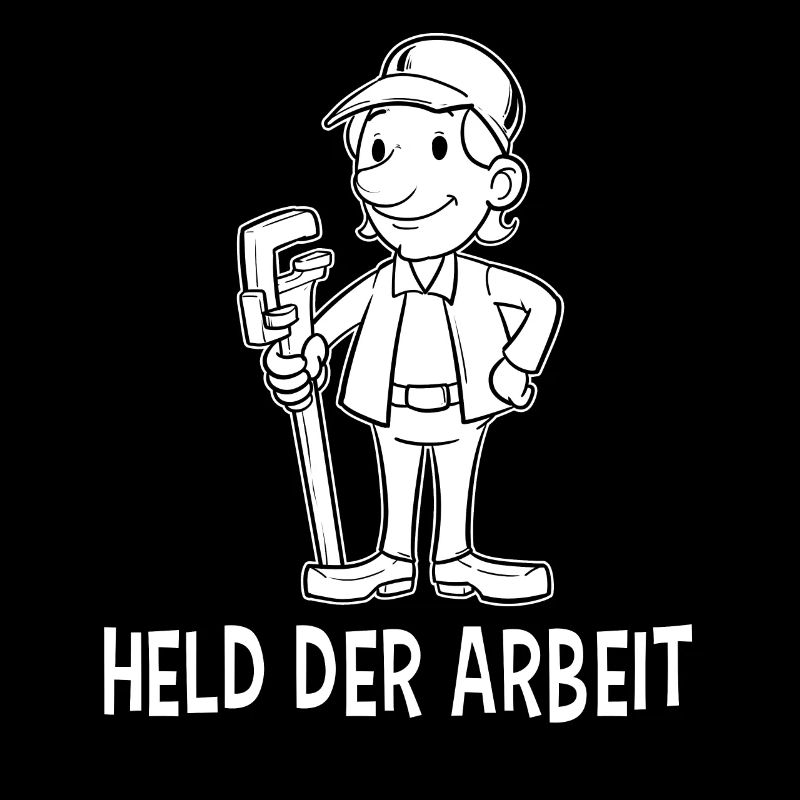 Held der Arbeit Arbeiter Klempner Bastler Geschenk