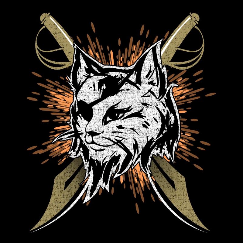 Cache-œil de chat de pirate