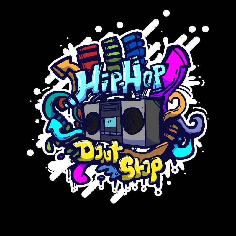 Hip Hop classique graffiti ghettoblaster