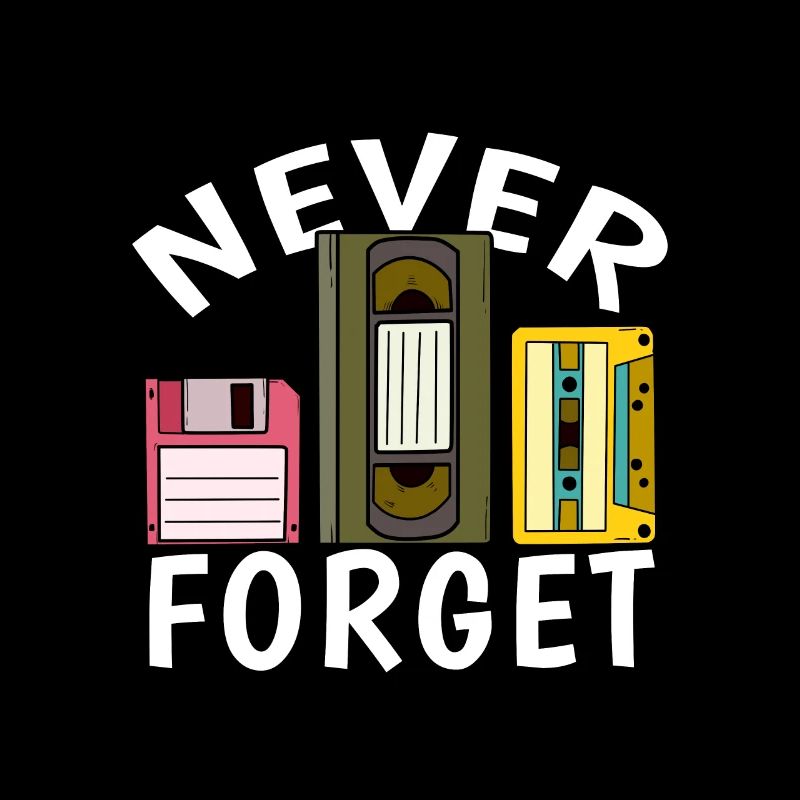 Forget Retro Cassette Floppy Video Gift