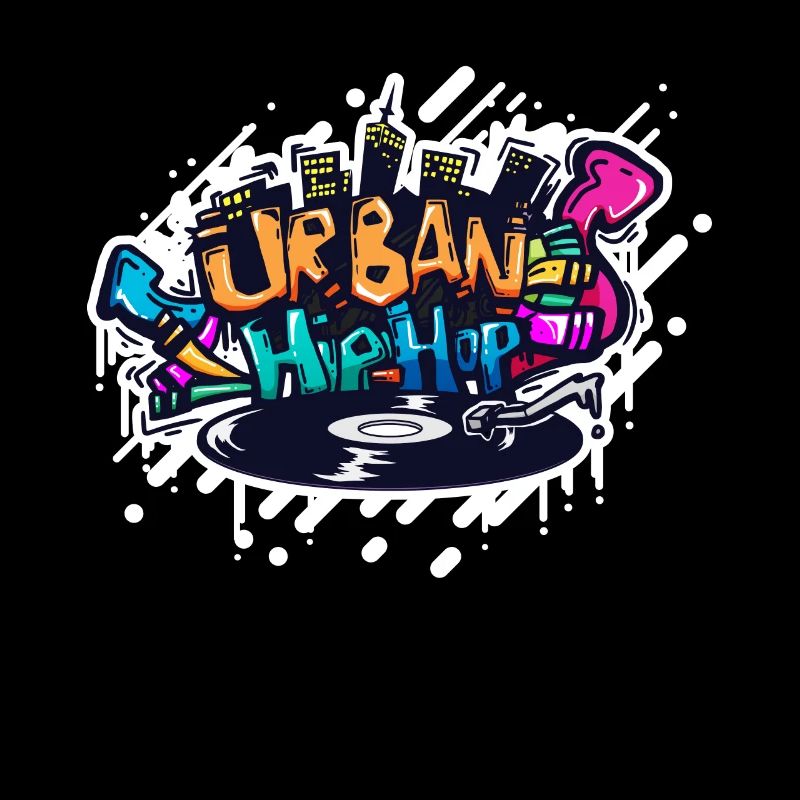 DJ TURNTABLE GRAFFITI