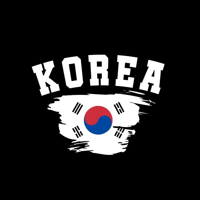 Corée du Nord Corée du Sud cadeau drapeau Asie