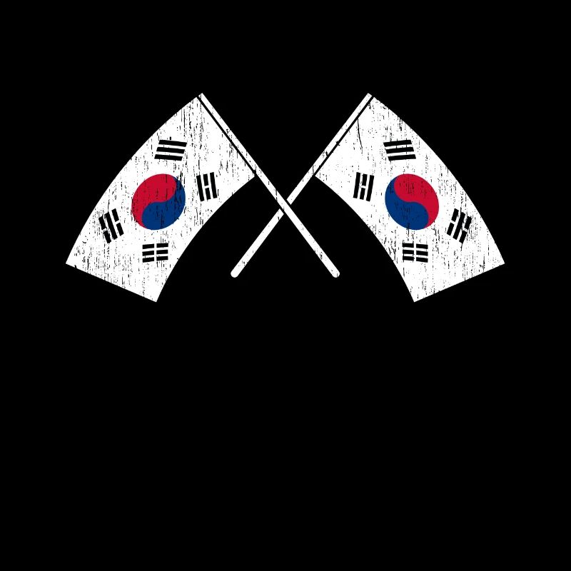 Corée du Nord Corée du Sud Asie Drapeau Corée