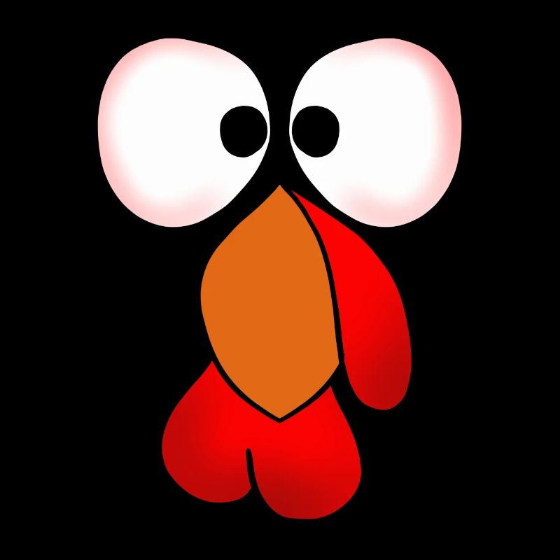 Funny face from the turkey