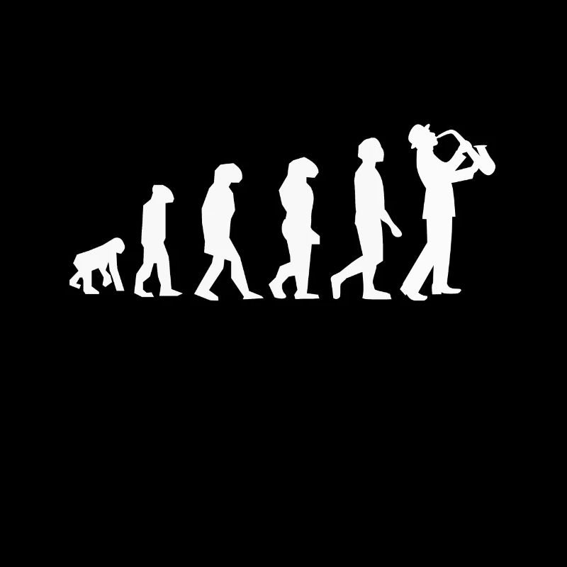 Evolution Saxophone Saxofon Jazzmusik Geschenk