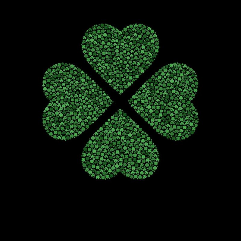 Trèfle rempli de différents trèfles (Grü