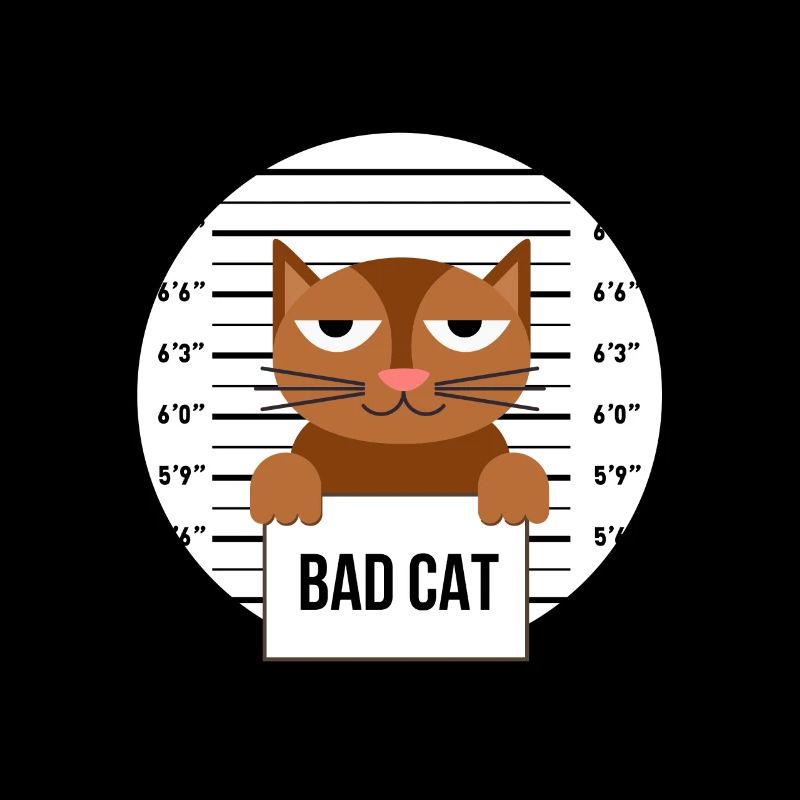 Süße Katze Gefängnis Knast Hinter Gittern Böse