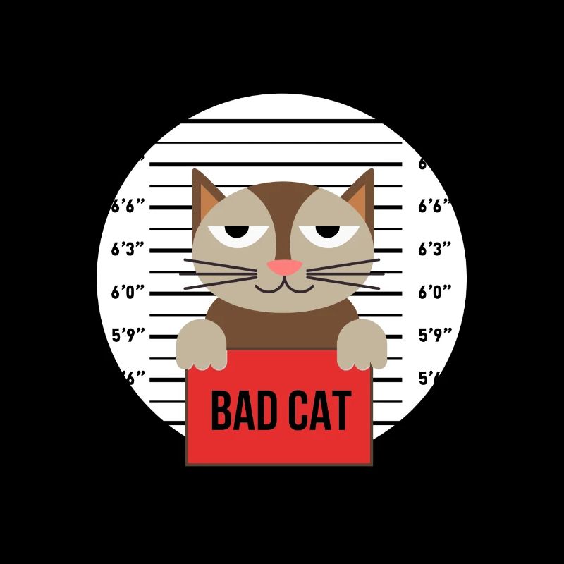 Süße Katze Gefängnis Knast Hinter Gittern Böse