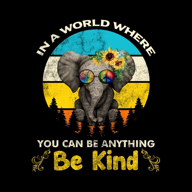 Elefant Be Kind Frieden Geschenk