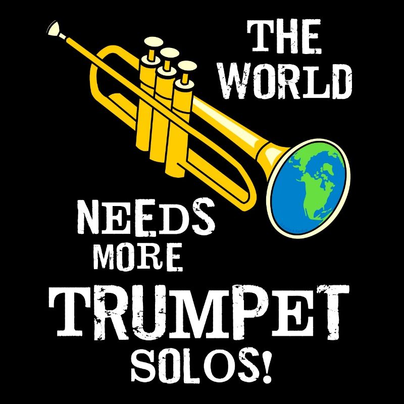 Trompette Solos Texte Blanc