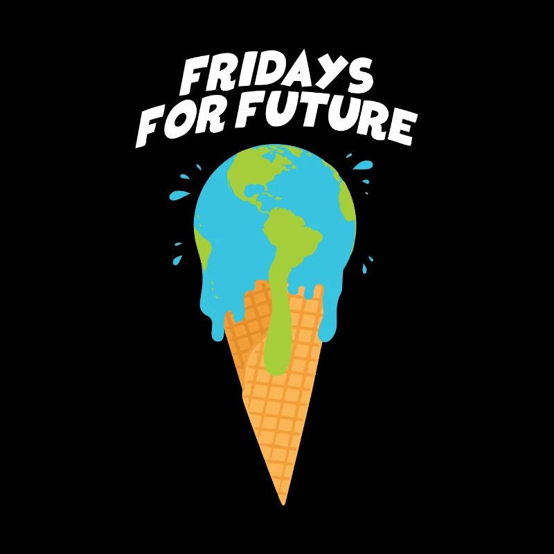 Fridays For Future - Welt als Eiskugel schmilzt