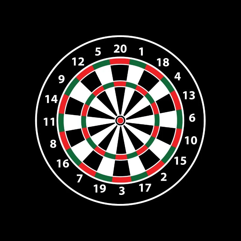 Jeu de fléchettes, fléchettes, 180,