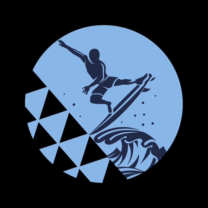 Surf surf surf cercle bleu