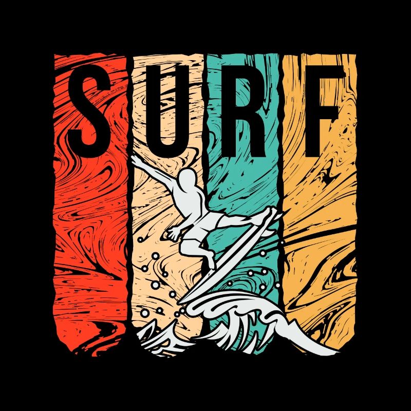 Surfen Surfer Surf Bunt