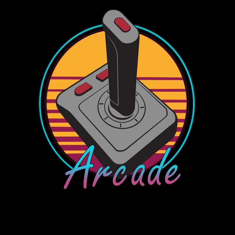 Video joystick arcade vintage retrò anni '80