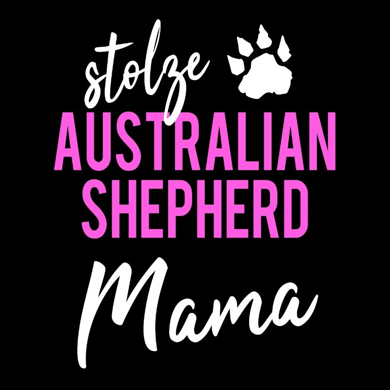 Stolze Australian Shepherd Mama Aussie Frauchen