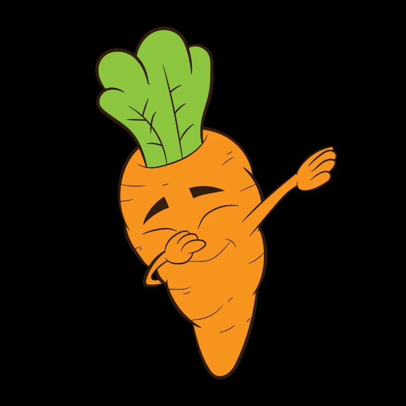 Dabbing carrot, carrot, root, vegetables, vegetarian