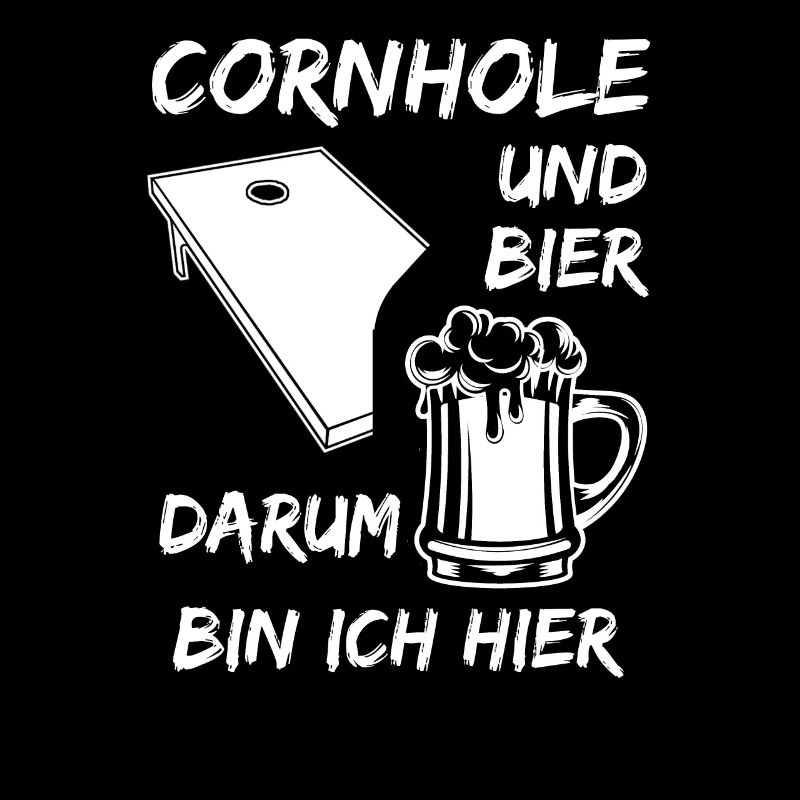 Cornhole und Bier I Lustiger Spruch Sackloch