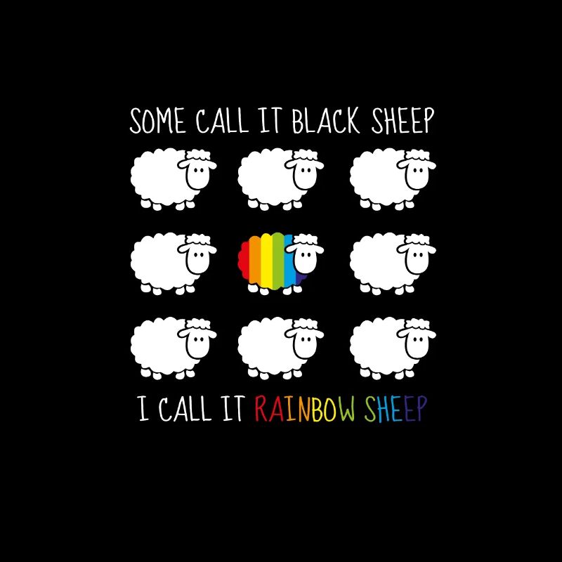 LGBT Rainbow Sheep Arc-en-ciel CSD