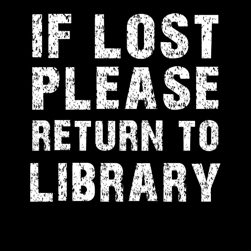 Book library library funny saying gift