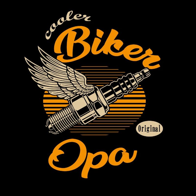 cool biker grandpa