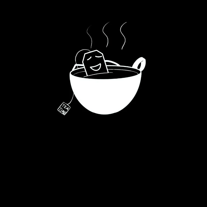 Funny comic tea design for cold winter days