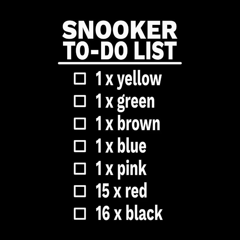 Snooker 147 Maximum im Break Geschenk