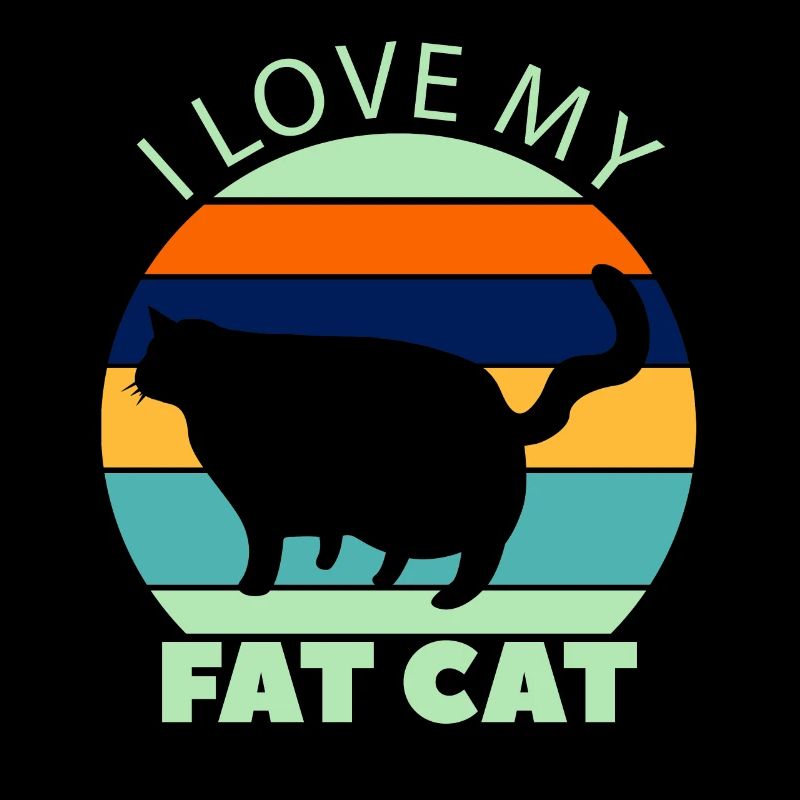 Fette Katze Katzenfreunde dicke Katzen