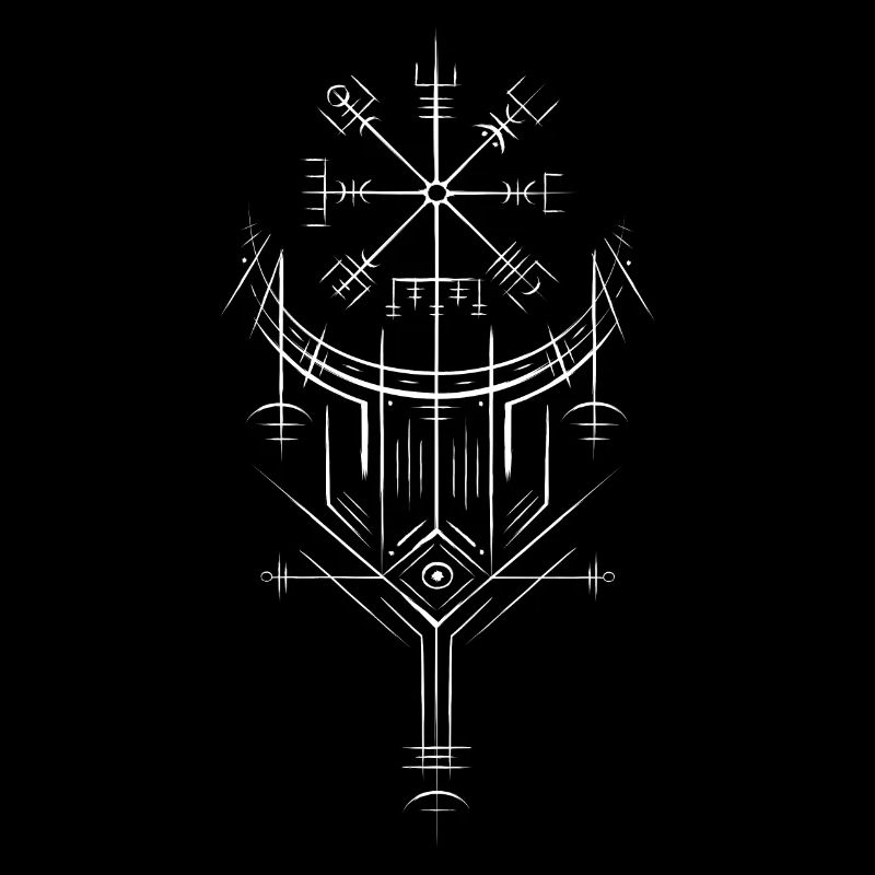Vegvisir Runes Compass - Germanic Celts Vikings