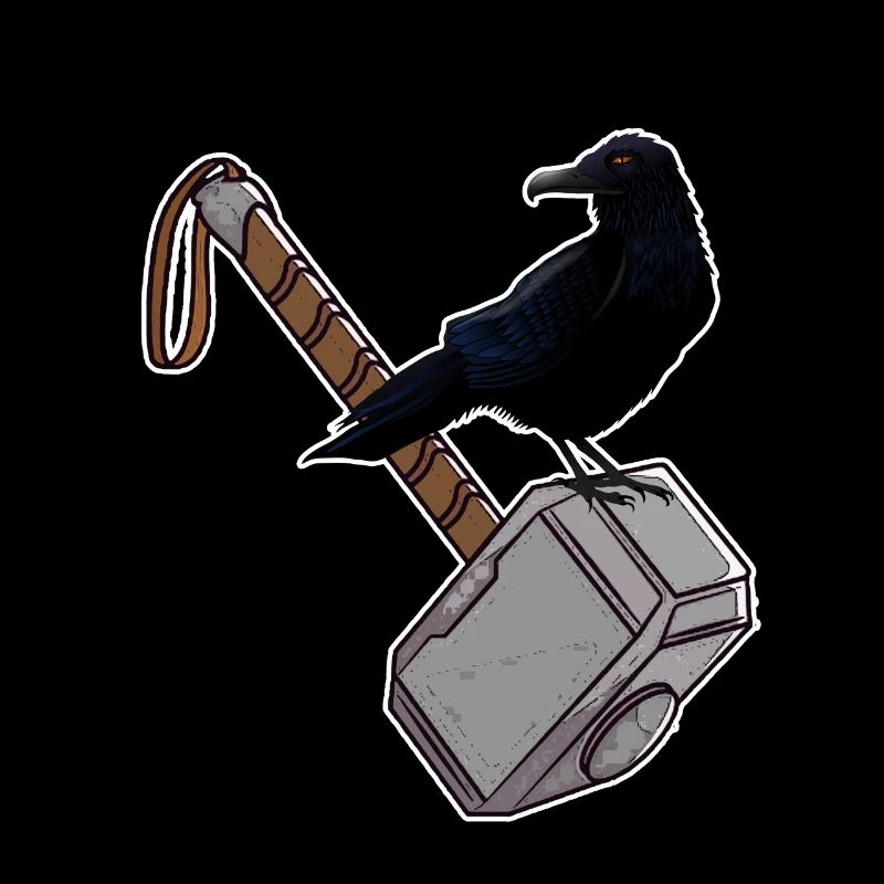 Thor Hammer Mjölnir Raven