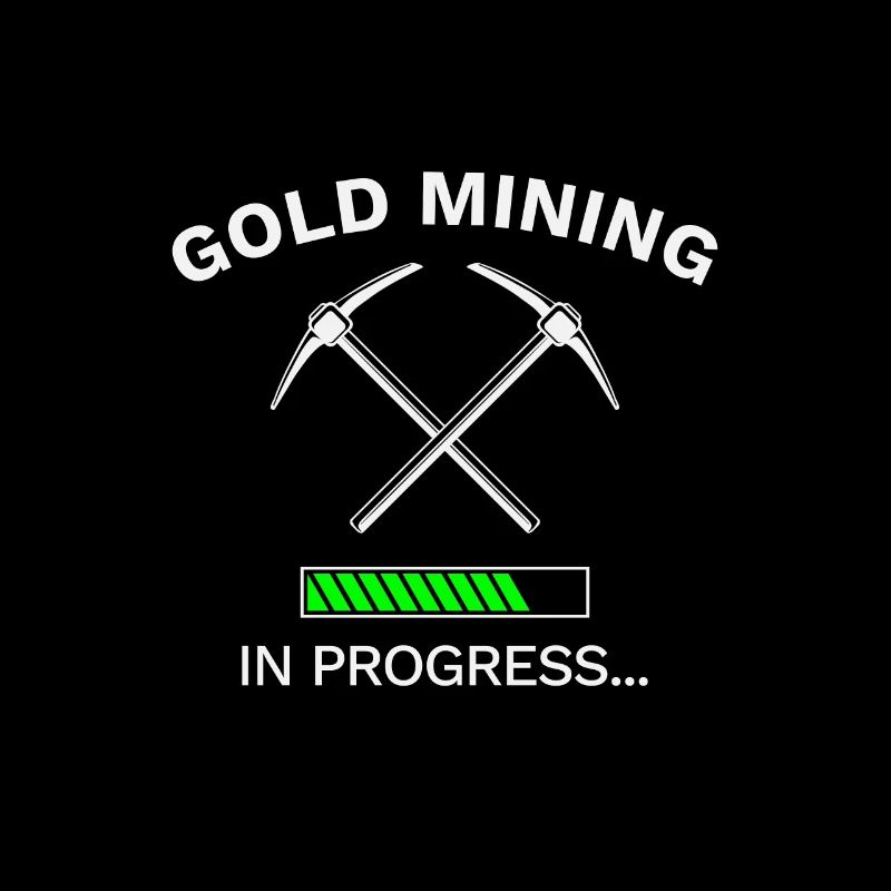 Conception de prospection d'or de l'or