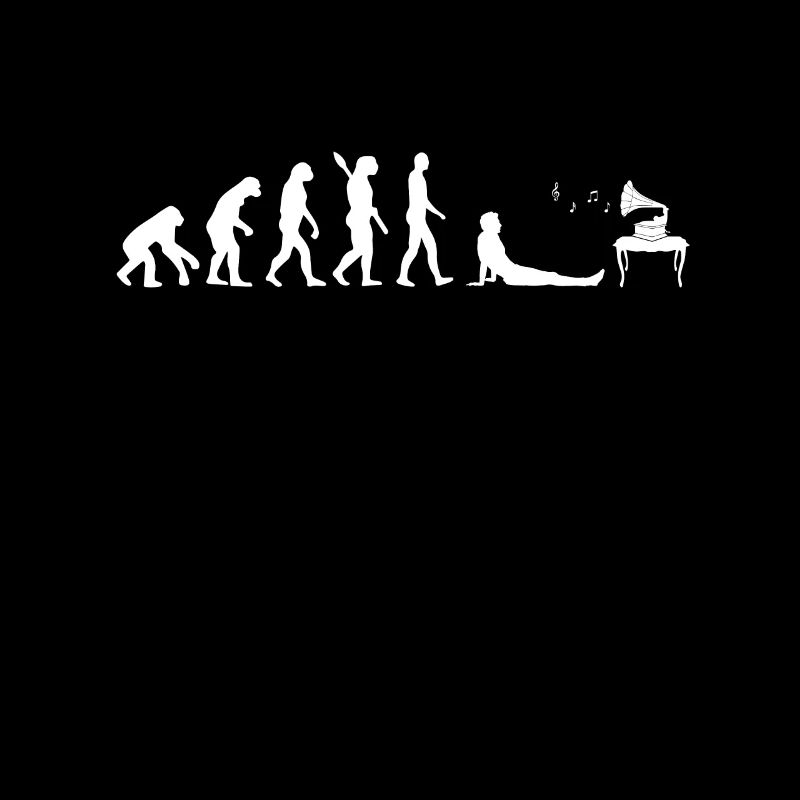 Schallplattenspieler - Evolution des Menschen Darw
