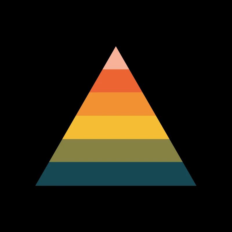 Rainbow pyramid