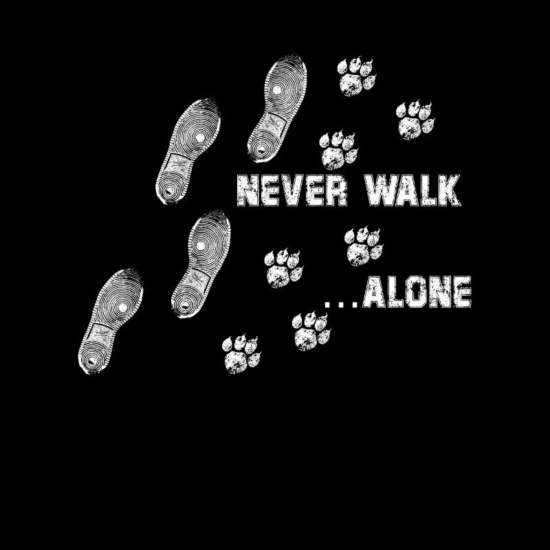 Never Walk Alone cat paw