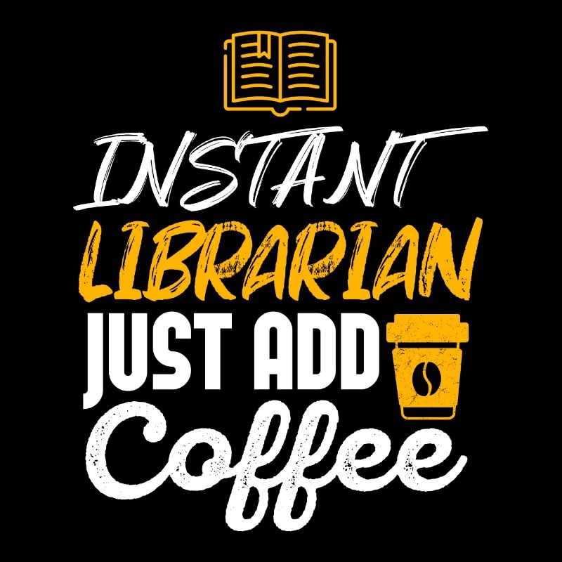 Bibliothécaire instantanée Il suffit d'ajouter du café