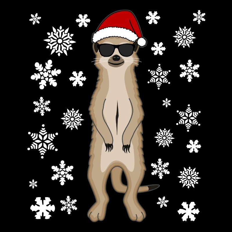 Drôle de cadeau de Noël suricate Santa