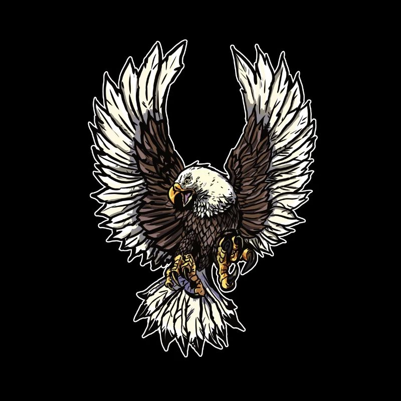 Eagle Adler Adlerkopf Geschenk Biker