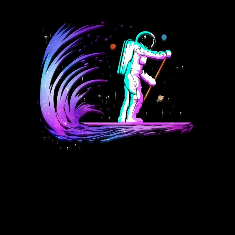 Stand Up Paddle Astronaut Weltall - SUP Design