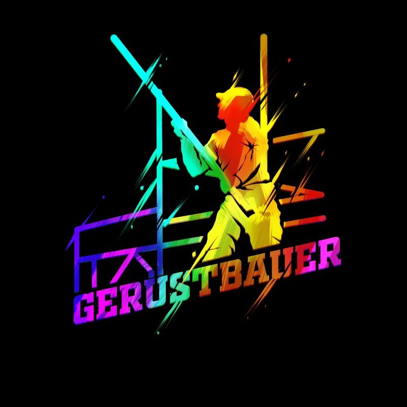 Gerüstbauer Baustelle Gerüstbau Bauarbeiter Beruf