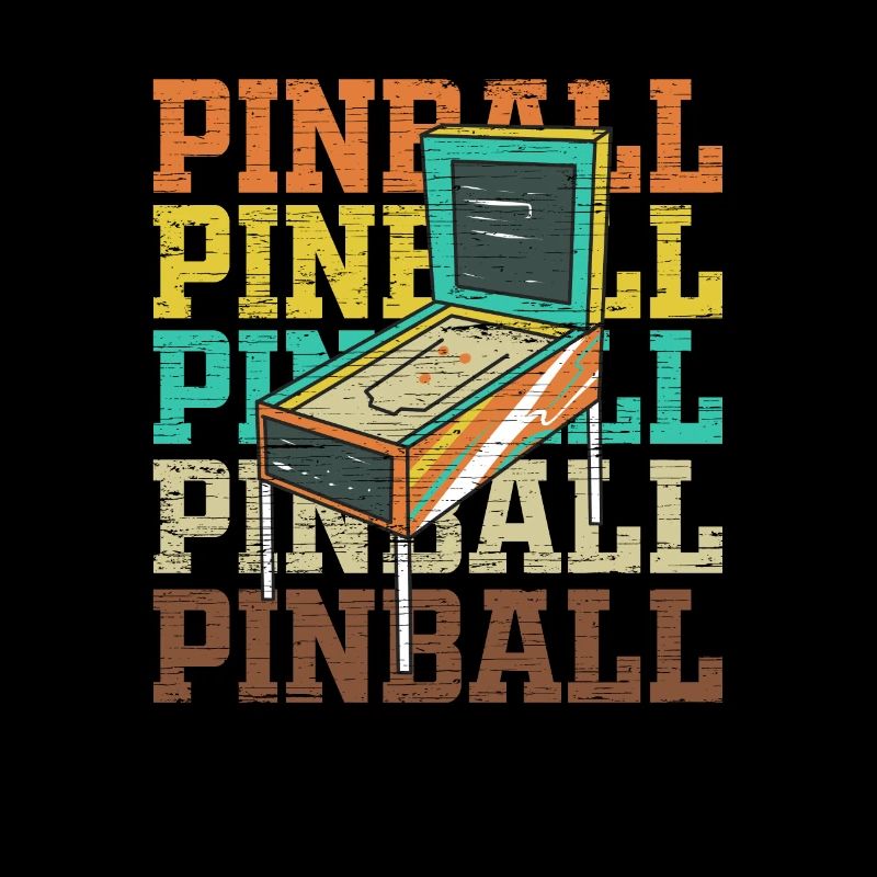 Arcade de flipper de style vintage rétro flipper