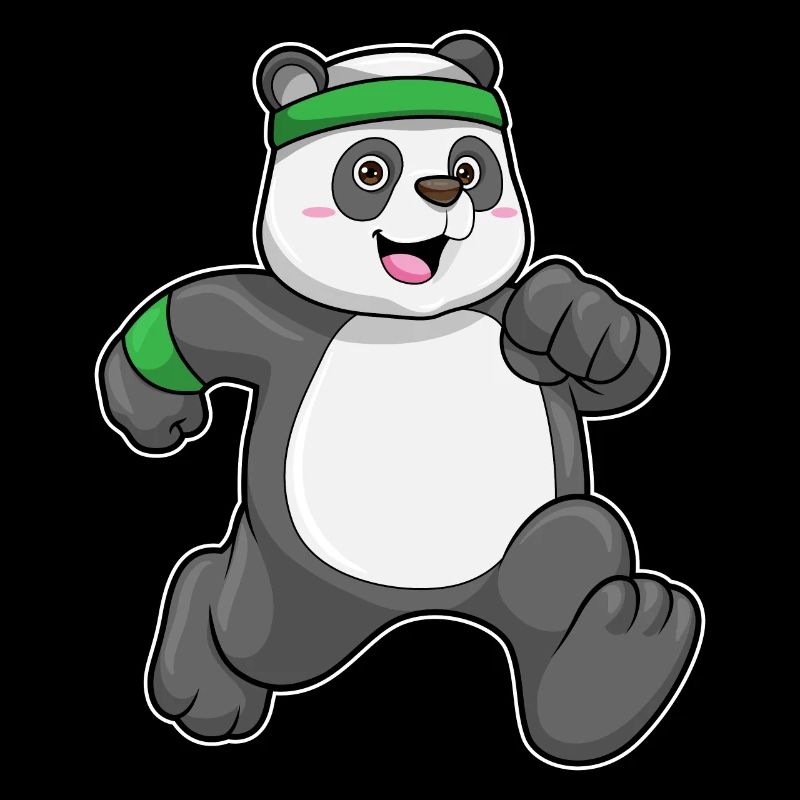 Jogging Panda avec bandeau et bandeau