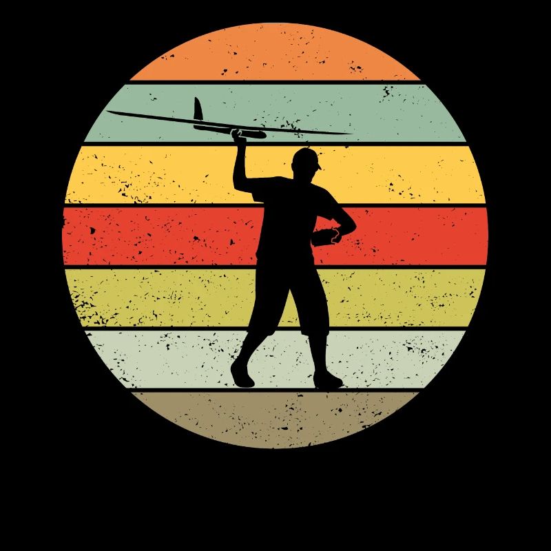 Modellflug Modellbauer Flugzeug Retro Geschenk