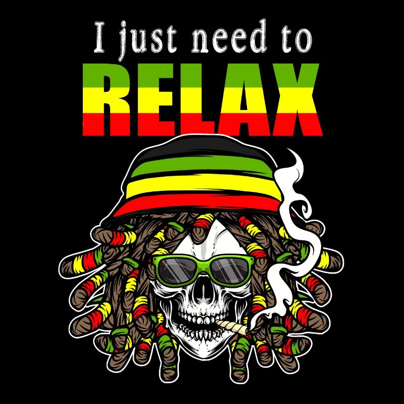 Rastafari Schädel mit Dreadlocks. Ich muss nur