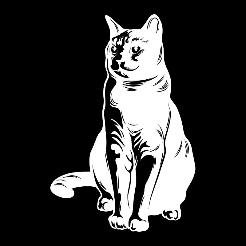 Silhouette d’animal de chat