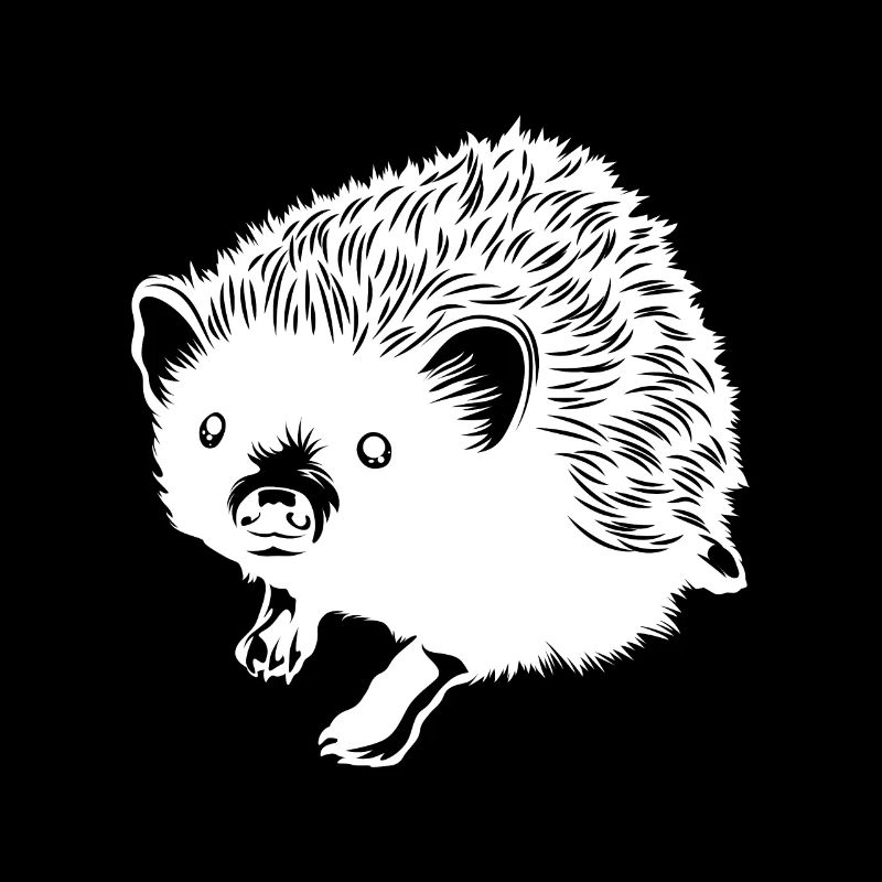 Silhouette d’animal hérisson