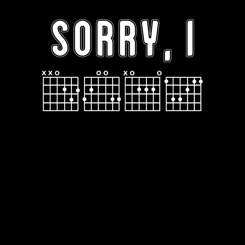 Désolé I-DGAF Guitare Message Caché