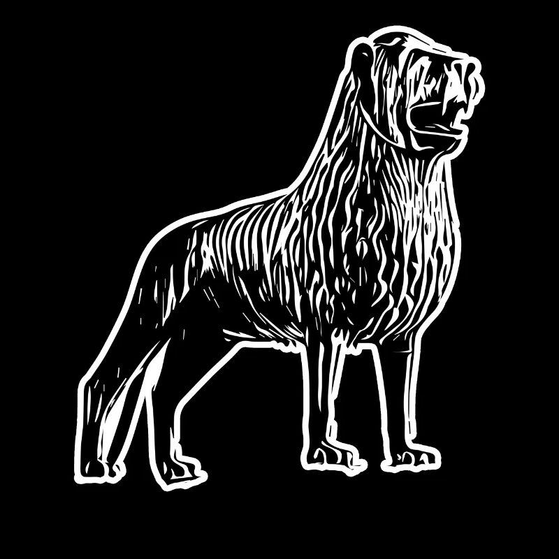 Löwenkopf Linienkunst Design
