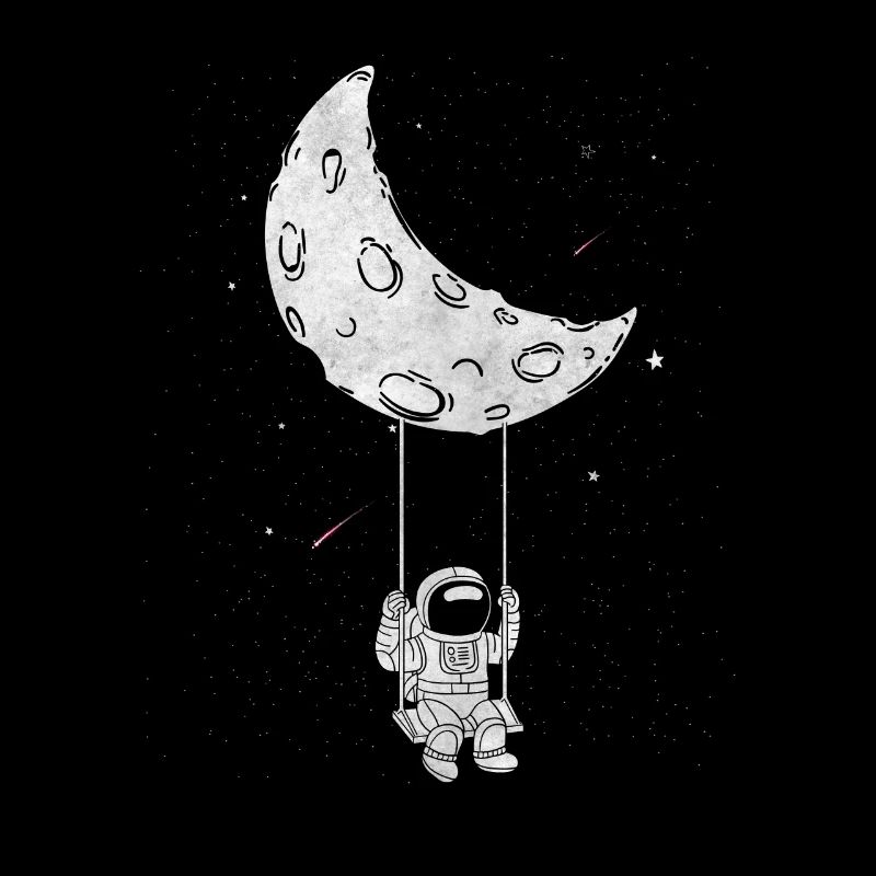 Astronaut Moon Swing Spacecore Ästhetisches Gesche