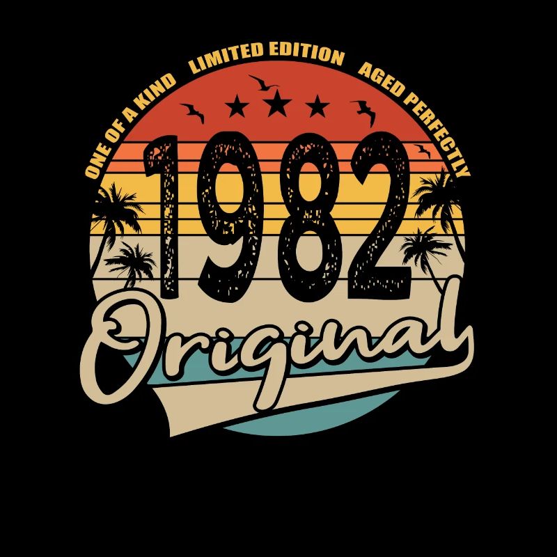 40e anniversaire né en 1982 Original 1982