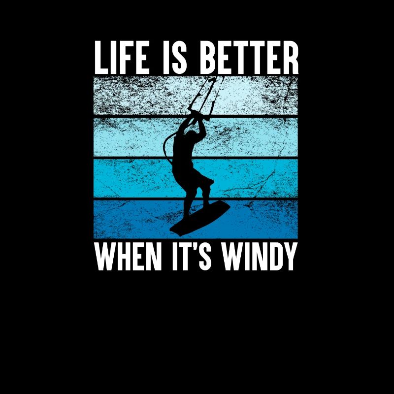 Retro Kitesurfing Kiteboard Kitesurfer